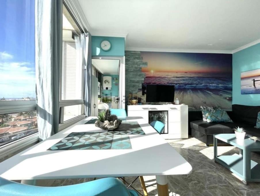 Traumhafte Wohnung Mit Panoramablick Und Pool Плайя-дель-Инглес Экстерьер фото
